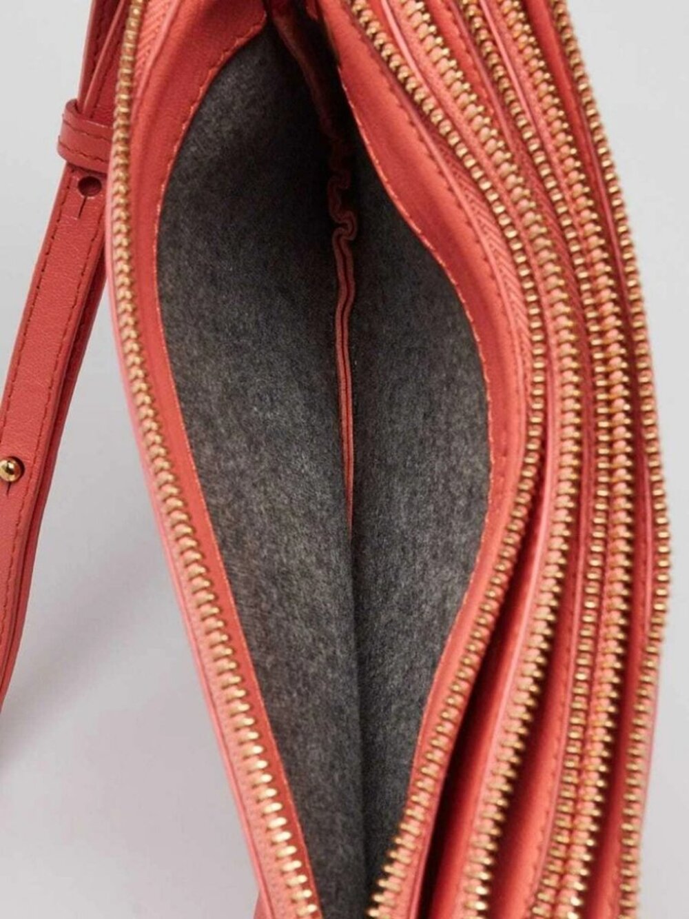 Celine Pink Leather Small Trio Crossbody Bag - Picture 9 of 12
